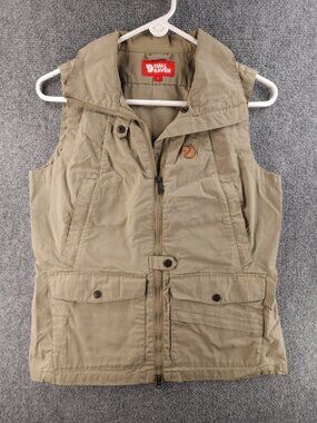 Fjallraven G-1000 Nimba Vest Jacket Gilet Beige Zip Fishing Safari 89233 Women